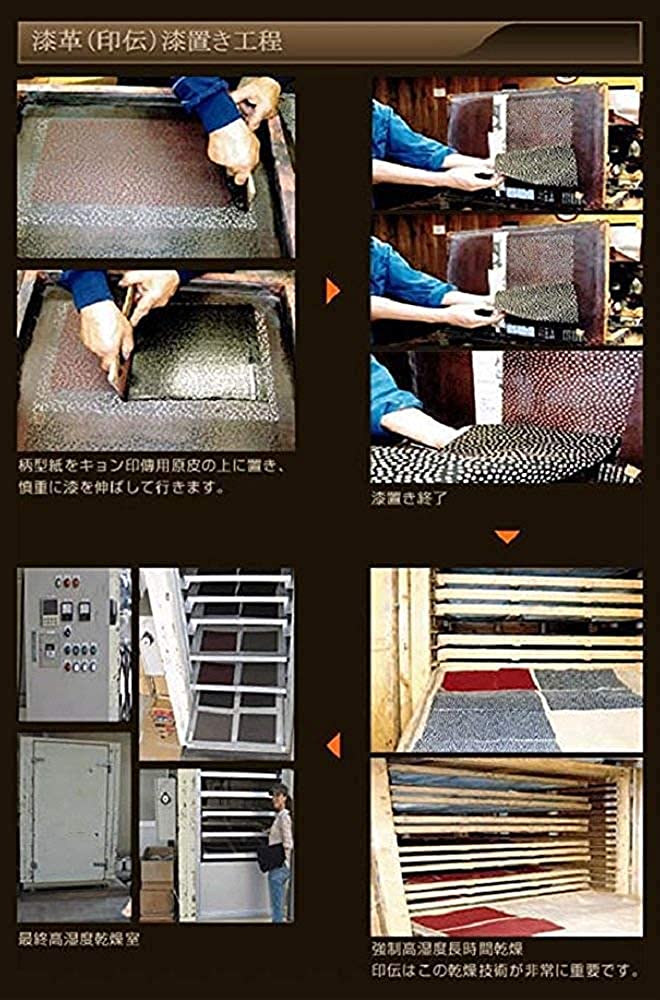 市松 柄メンズ 金運財布 印伝 ラウンド 財布 組市松 紋 メンズ 鹿革 印傳 根付進呈 贈り物 日本製 (瓢箪根付・黒/黒)