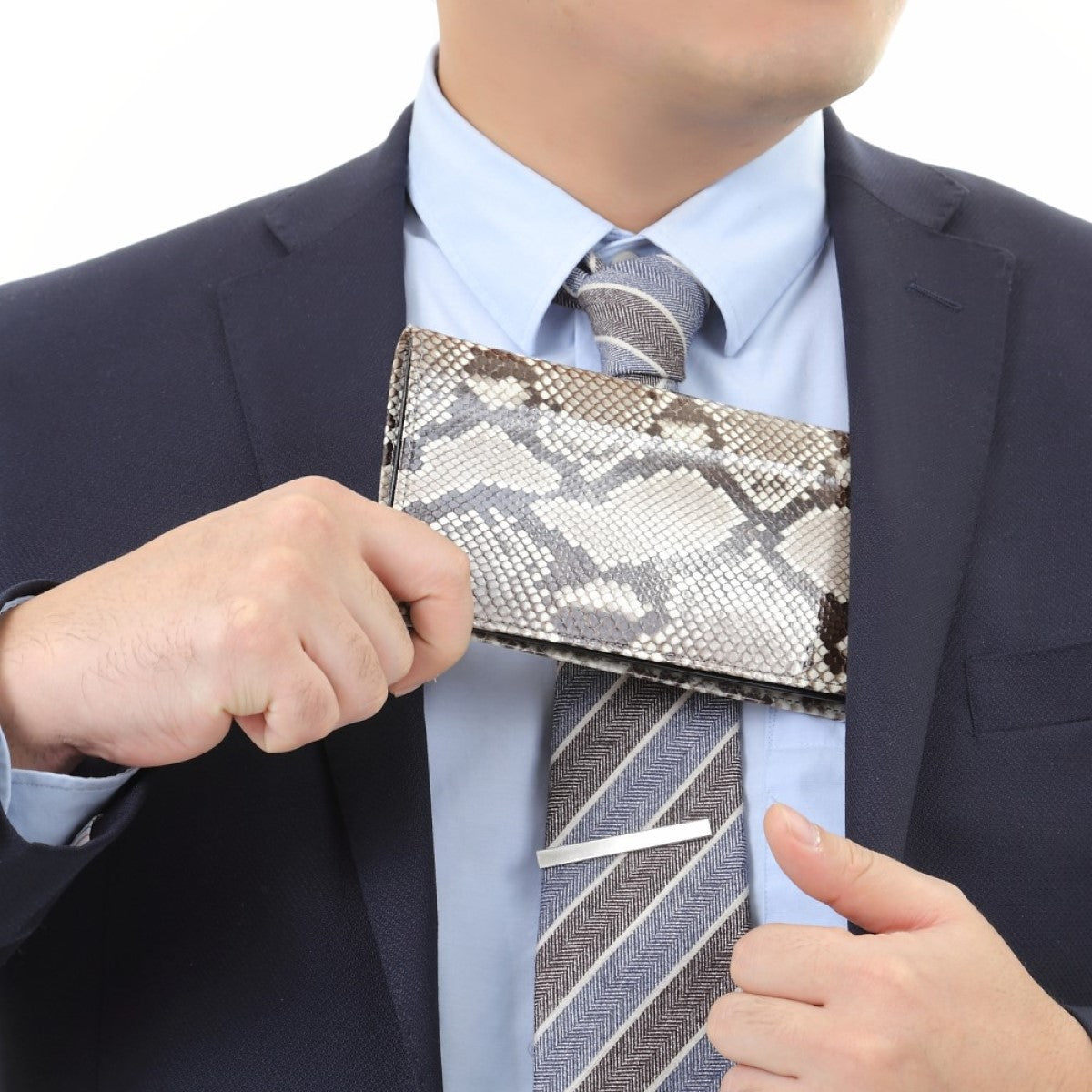 錦蛇本革財布 金運アップ ダイヤモンド メンズ 金運財布 レザー 日本製 (長財布【中牛皮革】)