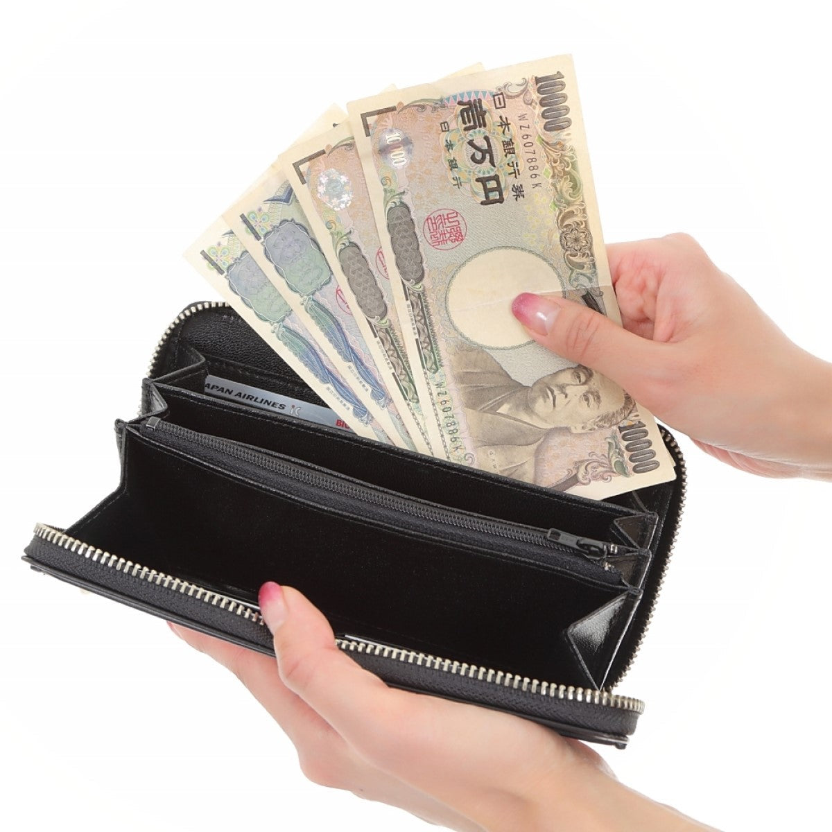 蛇革 ダイヤモンド 黄金 錦蛇 本革 ラウンド 財布 金運アップ レザー 日本製 (黄金蛇チャーム)