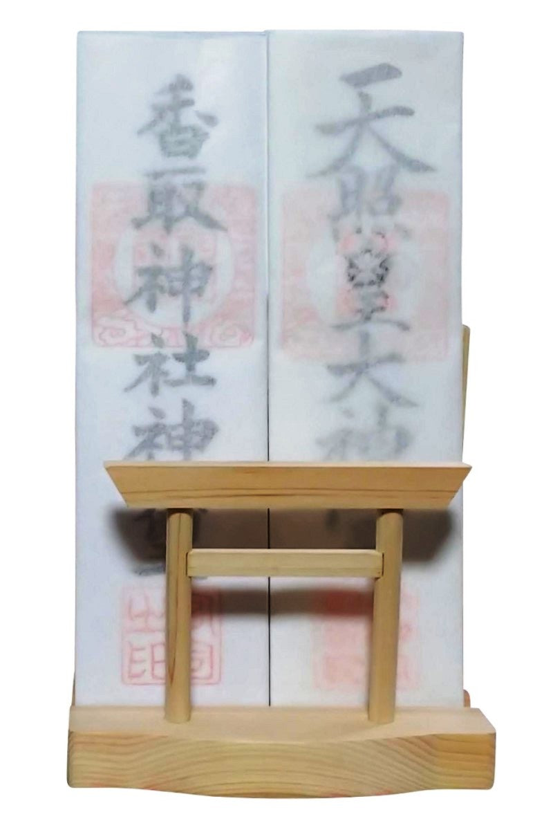 神棚 お札・ご朱印帳立て 御神札 モダン 鳥居 飾り コンパクト 令和 新元号 記念 (瓢 箪・ひょうたん)