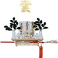 [ さくら禅 ] 棚型 モダン 神棚 祥雲 鳥居付き 白松 壁掛け お札立て 簡単取り付け 穴が目立たない 棚板 神具 お守り飾り 破魔矢置き 神明鳥居 (越前鳥の子和紙 黄色 雲セット)