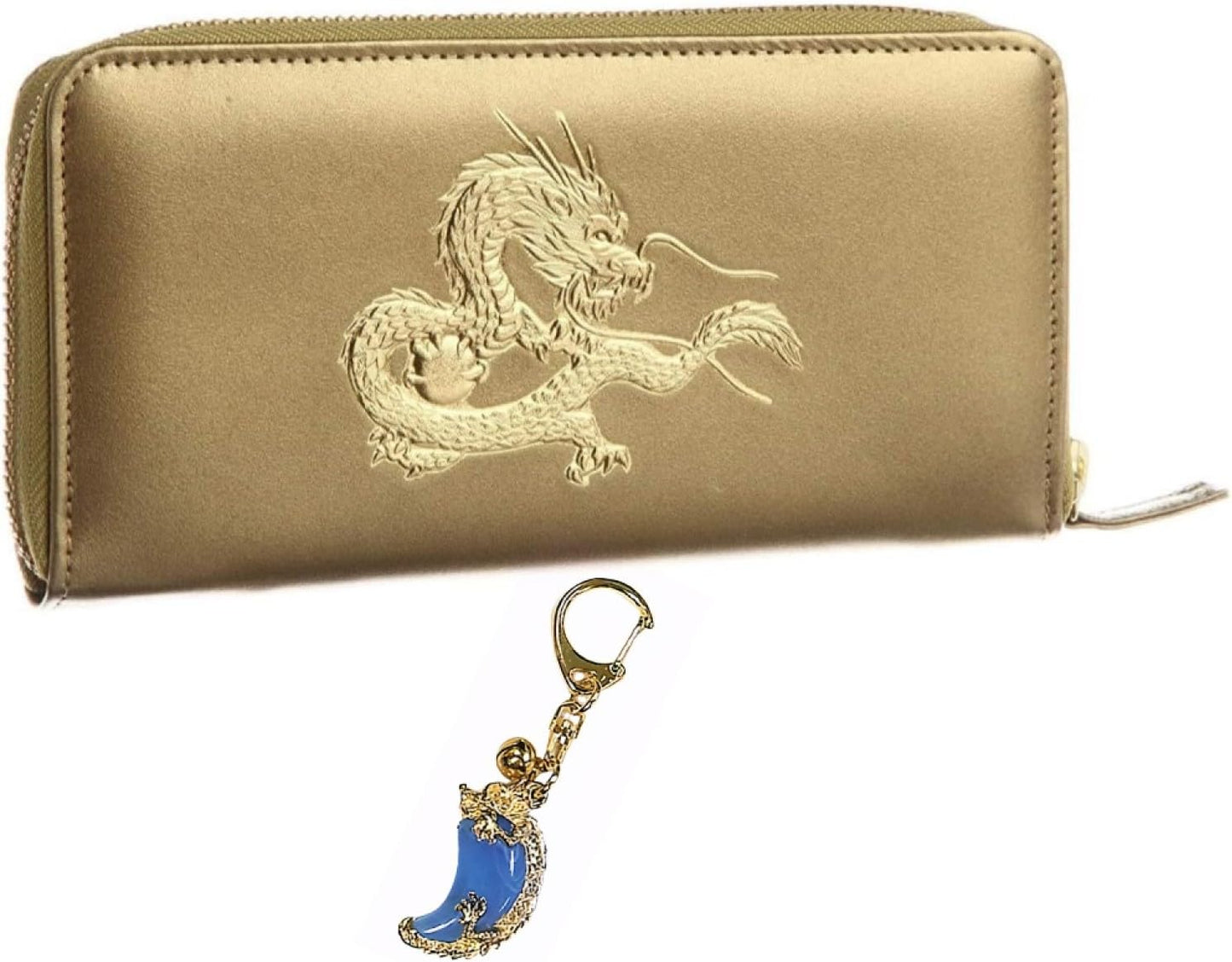 風水皇帝龍 ラウンド 財布 秘伝 金運アップ 本金箔 黄金 メンズ 日本製