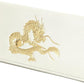 【SakuraZen】風水 皇帝龍 長財布 金運アップ [ 日本製 本革 財布 本金箔刻印 ] 牛革 金運 黄金 龍 竜 財布 メンズ YKK製ジッパー使用 シャンパンゴールド（本体のみ）