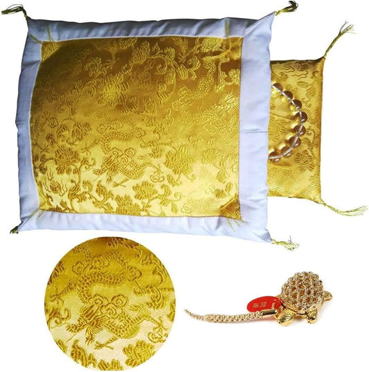 [ SakuraZen ] 金運アップグッズ 財布布団 風水 開運グッズ 皇帝龍のお財布 布団 で 金運 アップ 金運財布 お財布ふとん 縁あり (黄金銭亀)