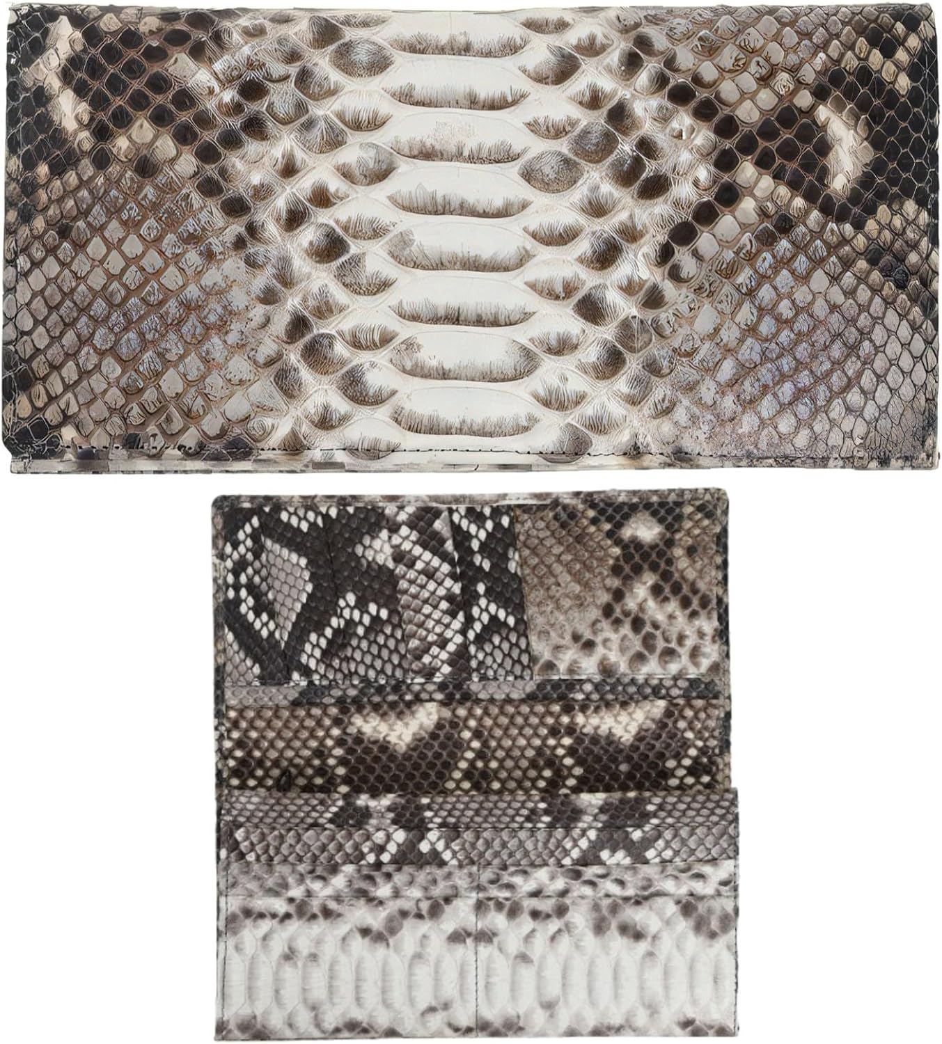 [ SakuraZen ] パイソン レザー 錦蛇 財布 蛇革 長財布 金運財布 全面蛇革 無双 ソフト マット仕上げ 職人 日本製 (本体のみ)