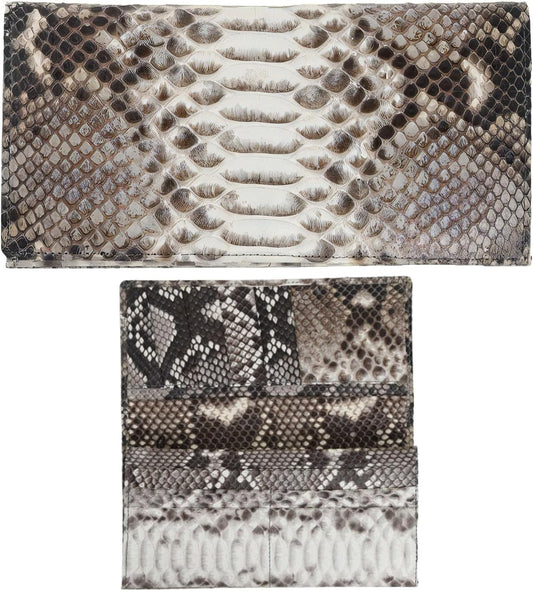 [ SakuraZen ] パイソン レザー 錦蛇 財布 蛇革 長財布 金運財布 全面蛇革 無双 ソフト マット仕上げ 職人 日本製 (本体のみ)