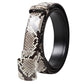  蛇革  ベルト 錦蛇 ダイヤモンド  レザー 包み バックル 本 蛇革 皮革 メンズ 日本製 3cm幅 