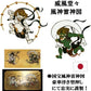 風神雷神 メンズ 長財布 本革 財布 俵屋 宗達 日本製 金 根付 進呈 (七福宝船霊木札) 